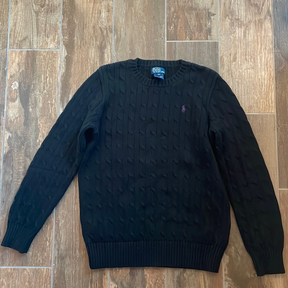 Boys Black Polo/Ralph Lauren Sweater